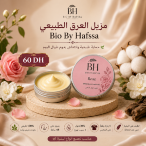 مزيل العرق الطبيعي – Bio By Hafssa