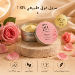 مزيل العرق الطبيعي – Bio By Hafssa